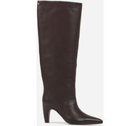 Bronx Bronx Brown Low Jadey Leather Knee High Boots