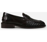 Bronx Bronx Brown Next-wagon Lather pleated loafer Brown 3 EU 36