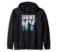 Bronx NYC New York City Skyline Illustration Graphic Design Sweat à Capuche