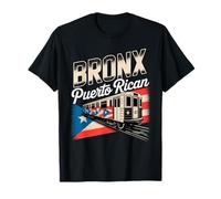 Bronx Porto Rico Heritage Métro Train Vintage Urban Pride T-Shirt