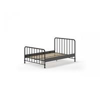 Bronxx lit noir mat 140x200cm