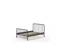 Vipack Lit Bronxx noir mat 140x200 cm Noir G