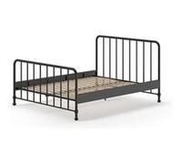 Bronxx lit noir mat 160x200cm