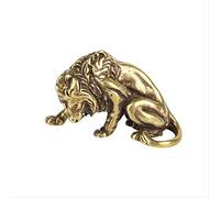 Bronze Lion King Figurines Ornement pour Le Salon House Office Accessoires Copper Tea Pet Animal Sculpture Miniature DesCorations Décor Collection d'art DÉCOR