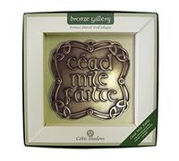 Bronze Plated Wall Plaque With Cead Mile Failte Design