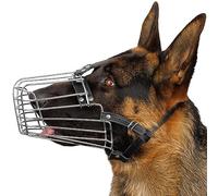 BRONZEDOG Muselière en métal pour Chiens de Taille Moyenne et Grande (Taille 6 : bergers allemands)