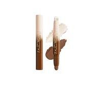 Bronzer Stick & Contouring Maquillage 2-en-1, Bâton Double Face Crème pour Sculpter et Illuminer, Formule Waterproof Couvrance Intégrale pour Visage et Corps (#25, 26g)