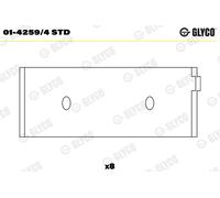 Bronzine De Bielles Pour SKODA 130 FAVORIT FELICIA