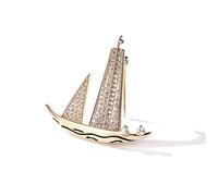 Brooch Men's Temperament Retro Badge Couple Suit Badges Pin Female British Wind Corsage Accessories (Gold)