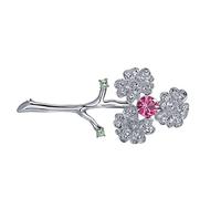 Brooch Rhinestone Inlay brooches Elegant for Women Lapel New Clips Jewelry breastpins Shawl Art Collar pin Made in China