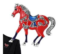 Brooches for Women, Metal Fashion Horse Corsage, Decorative Pins for Clothes, Jackets, Sweaters, Shawls, Scarves, Coats Shirts Wedding Party Formal Events Women and Men