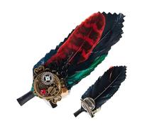 Brooches Vintage | Design 2-en-1 à Plumes pour Sac à Dos - Accessoire Capillaire Décoratif pour Collectionneurs | Épingles pour Chemises Chapeaux Robes Cérémonies Mariage Spectacles, Se référer à la