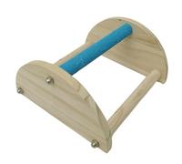 Brooder Chick Perch, Safe Wooden Chicks Parrot Roosting Bar, Triangle Ladder Chicken Toy, Training Stand Toys, Coop Accessories for Large Birds, Parrots, Size: 7.68x7.09x3.54inc