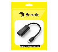 Brook Adaptateur USB-C vers HDMI 4K 60 Hz avec charge PD 100 W, convertisseur USB Type-C vers HDMI pour Switch et Switch 2, Steam Deck, ROG Ally, ordinateur portable, tablette et moniteur, Plug and