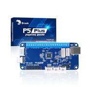 Brook Carte de Combat P5 Plus - Version d'en-tête pré-installée, Temps de réponse Rapide pour dominer Le Combat. Arcade Stick PCB pour Jeux de Combat PS5, PS4, PS3, Switch et Consoles PC (X-Input)