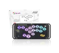 Brook Fighter Starburst Metal Ver. All-Button Arcade Controller for PS5, PS4, Xbox Series X|S, NS, NS2 & PC, Metal Side Handles, Hot-Swappable Switches, RGB Lighting, Officially Licensed (Noir)