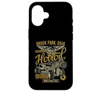 Brook Park Oh Hotrod Style Vintage Voiture Moto Design Coque pour iPhone 16