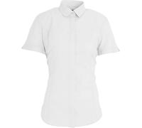 Brook Taverner Chemisier en popeline pour femme Soave Manches courtes PC2640 (46 FR) (Blanc)