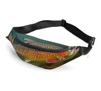 Brook Trout Sac banane de pêche à la mouche pour femme et homme Sac banane pour homme Sac banane pour femme Sac banane pour femme Style 36 x 15 cm, Style :, 36*15cm