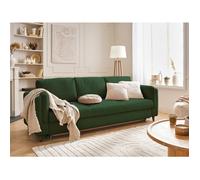 Brooke - canapé 3 places - convertible - en velours - Vert Vert
