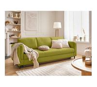 Brooke - canapé 3 places - convertible - en velours - Vert Olive Vert Olive