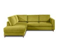 Brooke - canapé d'angle gauche - convertible - 5 places - en velours - Vert Olive Vert Olive