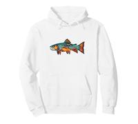 Brooke Trout Minimalist Artistic Fly Fishing Sweat à Capuche