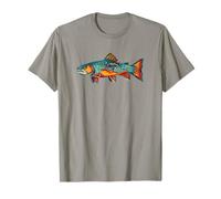 Brooke Trout Minimalist Artistic Fly Fishing T-Shirt