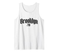 Brooklyn 718 Code régional Old School NYC New York City Vintage Débardeur
