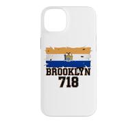 Brooklyn 718 Drapeau de Code régional NYC Borough Pride Grunge Coque pour iPhone 14 Plus