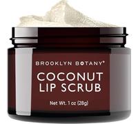 Brooklyn Botany Exfoliant à lèvres 28 g - Hydratant pour les lèvres sèches et gercées - Exfoliant doux pour les lèvres lisses et plus lumineuses - Saveur noix de coco