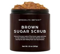 Brooklyn Botany Brown Sugar Body Scrub - Great as Face Scrub & Exfoliating Body Scrub for Acne Scars, Stretch Marks, Foot Scrub, Great Gifts For Women - 10 oz