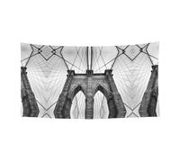 Brooklyn Bridge Bannière murale en tissu polyester imprimé motif fête d'anniversaire fête fête Halloween Noël 180 cm x 90 cm