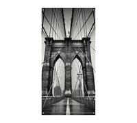 Brooklyn Bridge Couverture de porte Bannière Fournitures de décoration de fête Porche Bannière à suspendre Bannières de fête pour vacances, anniversaire, jardin, pelouse
