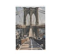 Brooklyn Bridge Drapeau de jardin bienvenue 61 x 91 cm Ne se décolore pas Double face Maison Yard Bannière Décoration pour cour, porche, pelouse