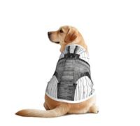 Brooklyn Bridge Gilet imprimé pour chien, doux, respirant, sans manches, vêtements tendance pour les races moyennes et grandes