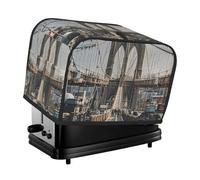 Brooklyn Bridge Housse matelassée pour grille-pain à 2 tranches pour petit appareil électroménager avec poignée pour décoration de table de maison ou de cuisine