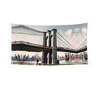 Brooklyn Bridge S Print Bannières d'affichage pour intérieur et extérieur, décoration d'anniversaire, fournitures de fête, décoration murale