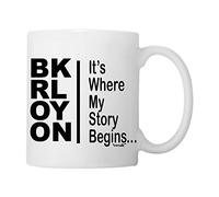 Brooklyn, C'Est Là Que Mon Histoire Commence. Tasse Jolis Tasses À Thé Céramique Mug Pour Chocolat Chaud Cacao Travail 330Ml