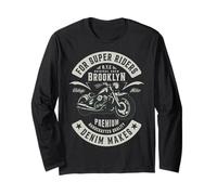 Brooklyn Funny Biker Rider Motocross Rider Manche Longue
