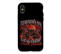 Brooklyn Halloween Gothic Bridge Pumpkin Nightmare Coque pour iPhone X/XS