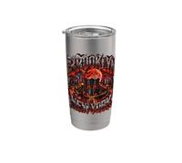 Brooklyn Halloween Gothic Bridge Pumpkin Nightmare Gobelet isotherme en acier inoxydable double paroi
