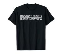 Brooklyn Heights (NYC) Brooklyn Latitude Longitude T-Shirt