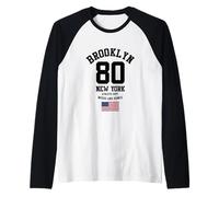 Brooklyn Illustration Tee Shirts, Brooklyn New York City Manche Raglan