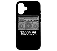 Brooklyn New York Boom Box 1980s Nostalgia Coque pour iPhone 16