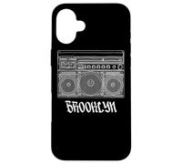 Brooklyn New York Boom Box 1980s Nostalgia Coque pour iPhone 16 Plus