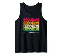 Brooklyn New York City Retro Typography Travel Art Débardeur