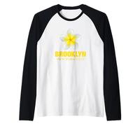 Brooklyn New York City Tropical Yellow Frangipani Flower Manche Raglan
