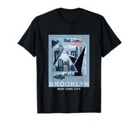 Brooklyn New York Skyline T-Shirt Brooklyn New York City T-Shirt