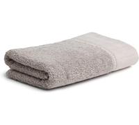 Brooklyn Serviette De Toilette Uni Avec Une Large Bordure À Chevrons 50 X 100 Cm,Fabriqué En Allemagne,85 % Coton/10 % Viscose En Pulpe De Bambou/5 % Lin,Cashmere (Beige)